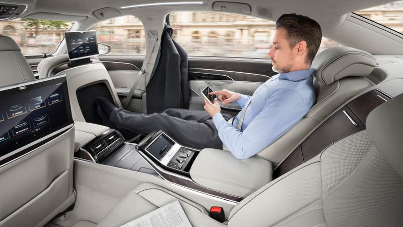 Illustration for article titled The New Semi-Autonomous Audi A8 Will Let Drivers Watch Television At The Wheel